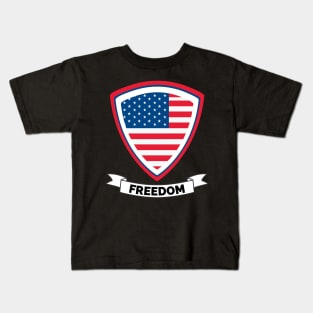 Veterans day, freedom, is not free, lets not forget, lest we forget, millitary, us army, soldier, proud veteran, veteran dad, thank you for your service Kids T-Shirt